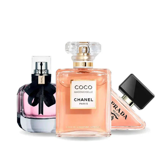 Combo de 3 perfumes: Prada PARADOXE, COCO MADEMOISELLE y MON PARIS 100ml