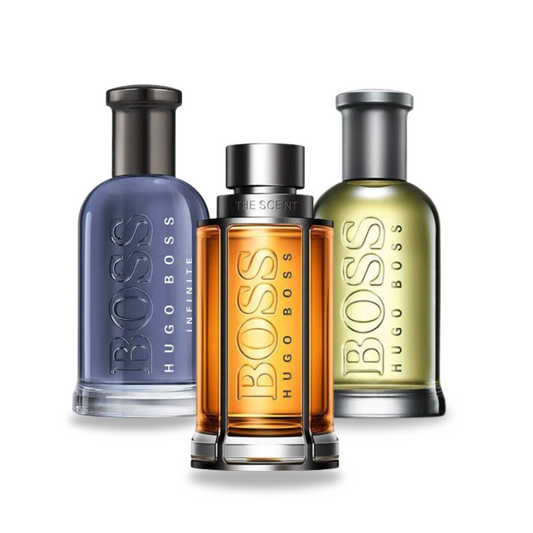 Combo de 3 perfumes: BOSS BOTTLED, BOSS THE SCENT y BOSS BOTTLED INFINITE 100ml